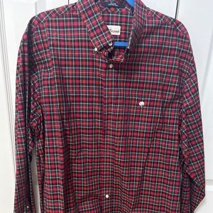 Cotton Brothers Christmas Pattern Button Down - Large